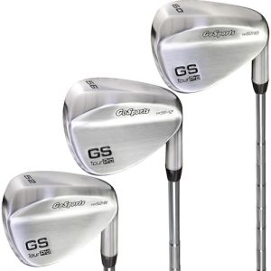 GoSports Tour Pro Golf Wedge Set – Includes 52 Gap Wedge, 56 Sand Wedge and 60 Lob Wedge