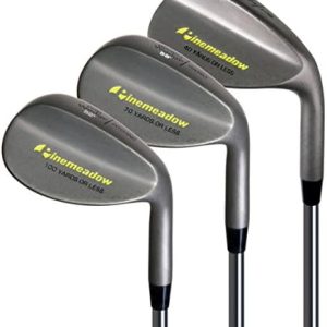 Pinemeadow Golf Men’s 3 Wedge Set 52/56/60, Right Hand, Steel, Regular